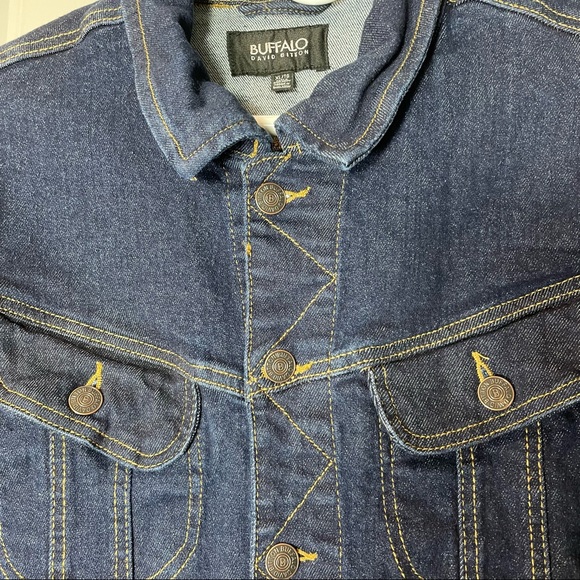 Buffalo David Bitton Boys Truckers Jacket XL Blue Denim - Picture 3 of 8